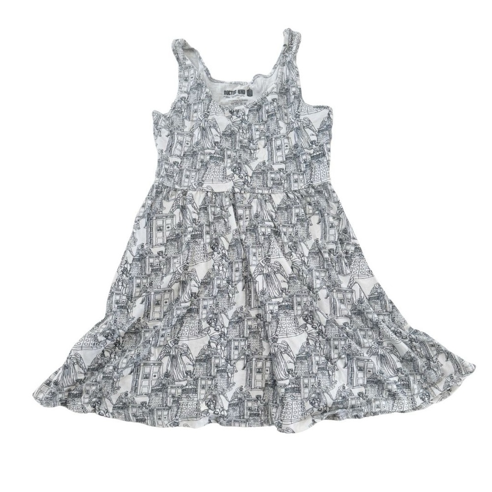 Doctor Who Print Mini Dress Sz Small